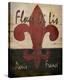 Fleur De Lis-Karen J^ Williams-Stretched Canvas