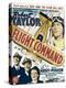 Flight Command, Walter Pidgeon, Robert Taylor, Ruth Hussey, Robert Taylor on Window Card, 1940-null-Stretched Canvas