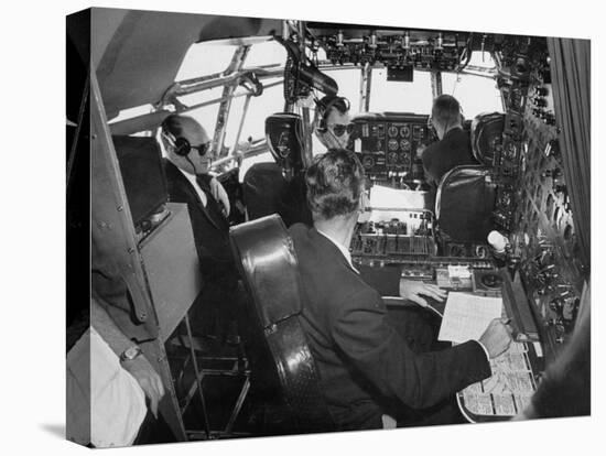 Flight Deck of a Stratocruiser, Flying under Instrument Conditions-Peter Stackpole-Premier Image Canvas