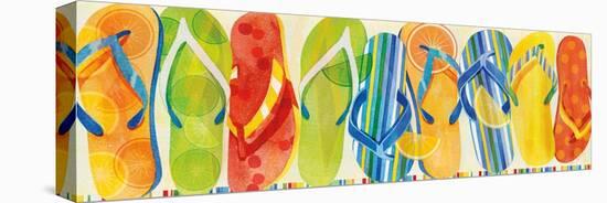 Flip Flop Collection-Mary Escobedo-Stretched Canvas