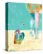 Flip Flops on the Beach-Pamela K. Beer-Stretched Canvas