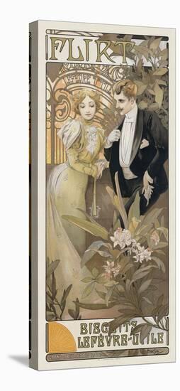 Flirt, 1899-Alphonse Mucha-Stretched Canvas