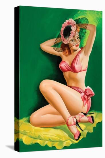 Flirt Magazine; Pinup with Hat-Peter Driben-Stretched Canvas