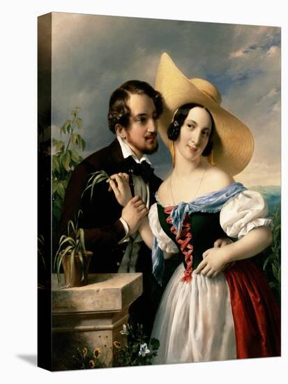 Flirtation, 1841-Miklos Barabas-Premier Image Canvas
