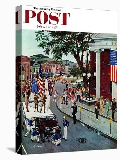 "Float Flat" Saturday Evening Post Cover, July 5, 1958-Ben Kimberly Prins-Premier Image Canvas