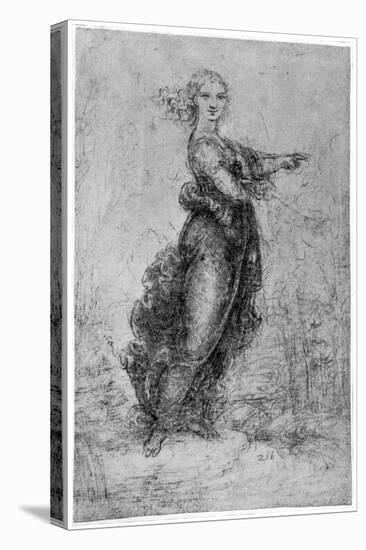 Floating Female Figure, Late 15th or Early 16th Century-Leonardo da Vinci-Premier Image Canvas
