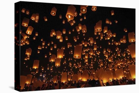 Floating Lanterns-null-Stretched Canvas