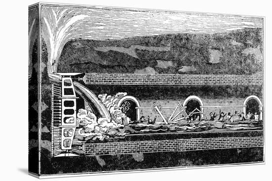 Flooding During the Excavation of the Thames Tunnel, London,1828-null-Premier Image Canvas