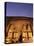 Floodlit Temple Facade and Colossi of Ramses II (Ramesses the Great), Abu Simbel, Nubia, Egypt-Upperhall Ltd-Premier Image Canvas