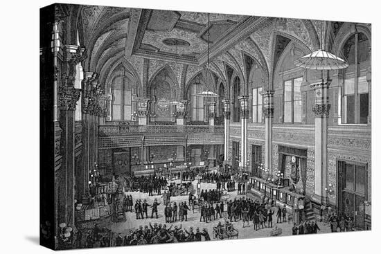 Floor of the New York Stock Exchange, 1885-null-Premier Image Canvas