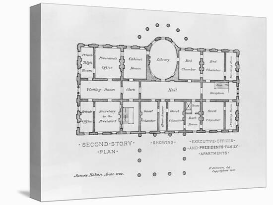 Floor Plan of the White House-null-Premier Image Canvas