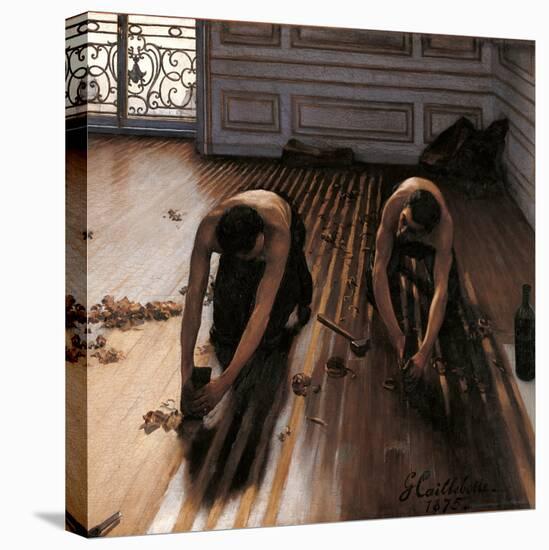 Floor Planers-Gustave Caillebotte-Stretched Canvas