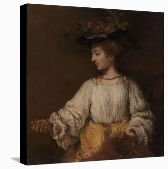 Flora, c.1654-Rembrandt van Rijn-Premier Image Canvas