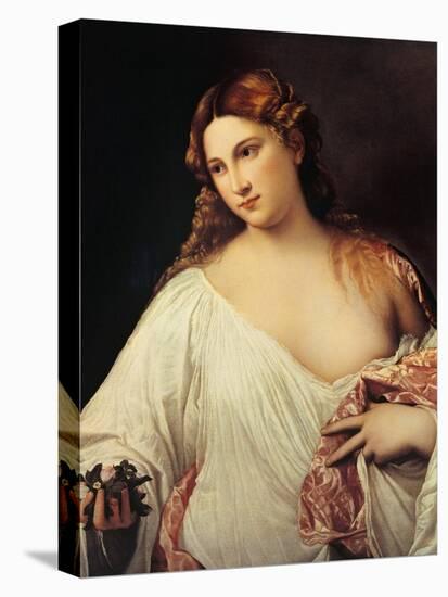 Flora-Titian (Tiziano Vecelli)-Stretched Canvas