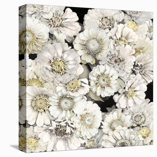 Floral Abundance in Ivory-Kate Bennett-Stretched Canvas