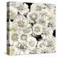 Floral Abundance in Ivory-Kate Bennett-Stretched Canvas