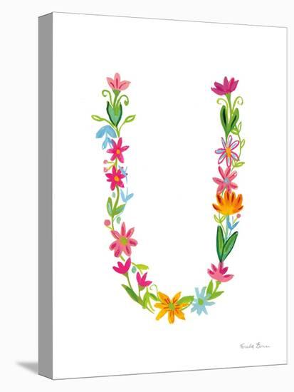 Floral Alphabet Letter XXI-Farida Zaman-Stretched Canvas