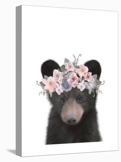 Floral Bear-Leah Straatsma-Stretched Canvas