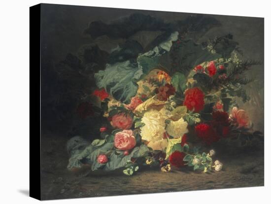 Floral Composition-Jean Baptiste Claude Robie-Premier Image Canvas