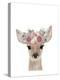 Floral Deer-Leah Straatsma-Stretched Canvas