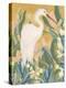 Floral Egret II-June Vess-Stretched Canvas