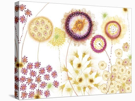 Floral Fantasy I-Ingrid Van Den Brand-Stretched Canvas