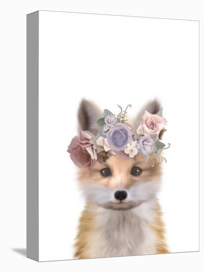 Floral Fox-Leah Straatsma-Stretched Canvas