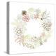 Floral Frame. Cute Succulents Arranged Un a Shape of the Wreath Perfect for Wedding Invitations And-Alisa Foytik-Stretched Canvas