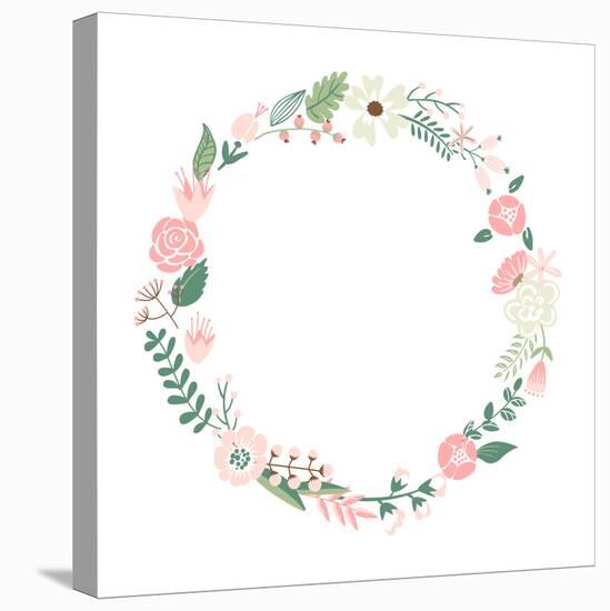 Floral Frame-Alisa Foytik-Stretched Canvas