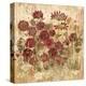 Floral Frenzy Burgundy II-Alan Hopfensperger-Stretched Canvas