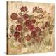 Floral Frenzy Burgundy II-Alan Hopfensperger-Stretched Canvas