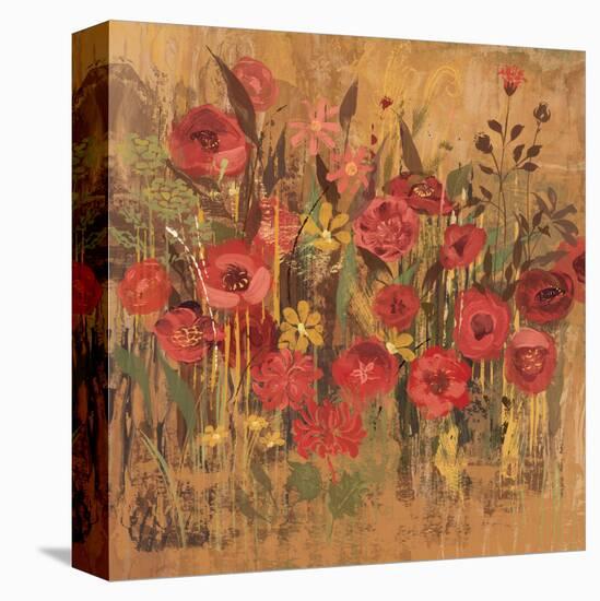 Floral Frenzy Red I-Alan Hopfensperger-Stretched Canvas