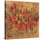 Floral Frenzy Red I-Alan Hopfensperger-Stretched Canvas