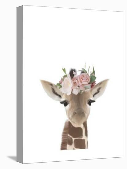 Floral Giraffe-Leah Straatsma-Stretched Canvas