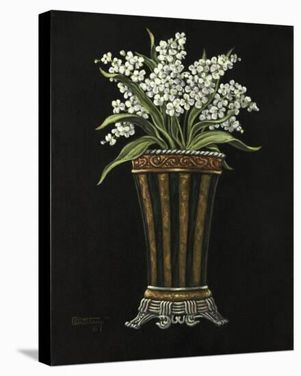 Floral Noir Lilacs-Janet Kruskamp-Stretched Canvas