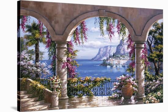 Floral Patio I-Sung Kim-Stretched Canvas