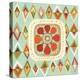 Floral Retro 3 Squared-Richard Faust-Stretched Canvas