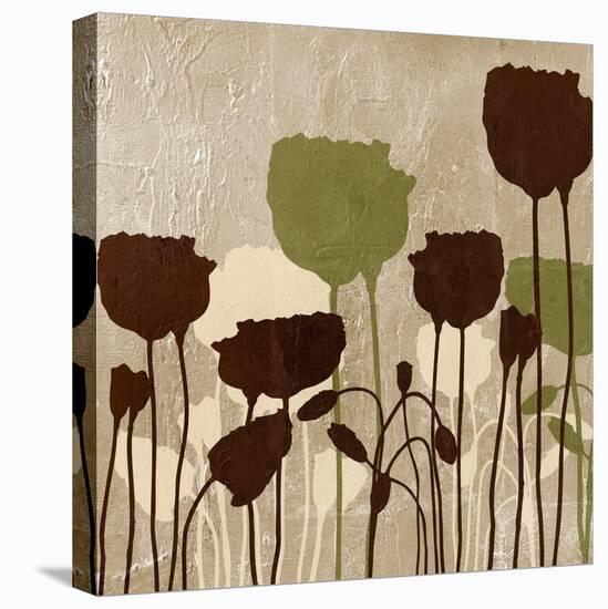 Floral Simplicity I (Green)-Patricia Pinto-Stretched Canvas
