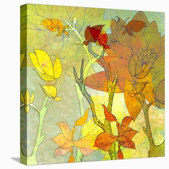 Floral Spice Shadow-Jan Weiss-Stretched Canvas