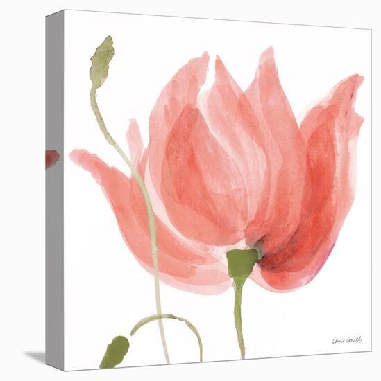 Floral Sway Peach II-Lanie Loreth-Stretched Canvas