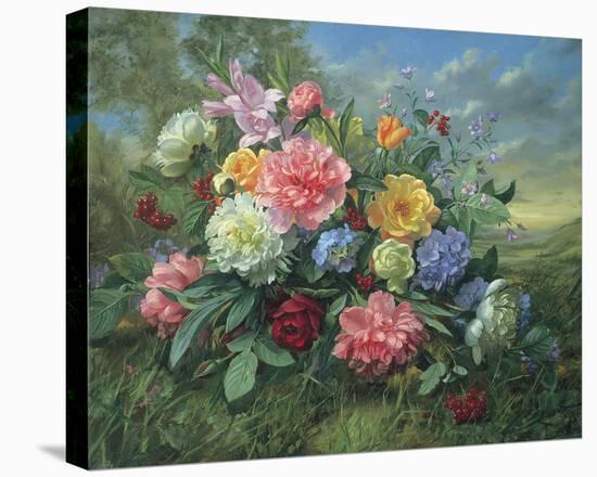 Florals II-Albert Williams-Stretched Canvas