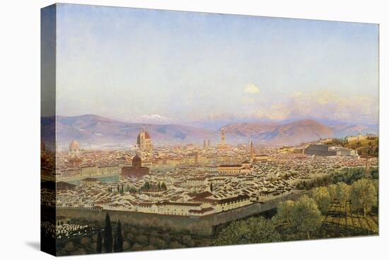 Florence from Bellosguardo-John Brett-Premier Image Canvas