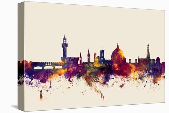 Florence Italy Skyline-Michael Tompsett-Stretched Canvas