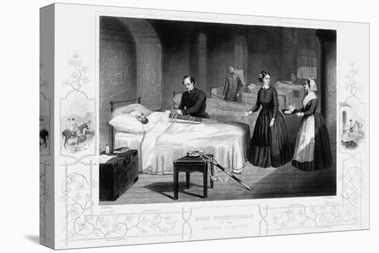 Florence Nightingale in the Hospital at Scutari, C1860-null-Premier Image Canvas