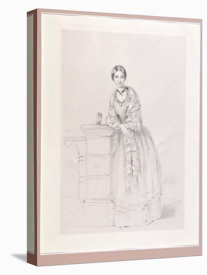 Florence Nightingale with Athena the Owl, Pub. P. and D. Colnaghi, 1855-Parthenope Nightingale-Premier Image Canvas