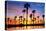 Florida - Lagoon and Sunset-Lantern Press-Stretched Canvas