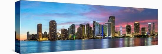 Florida, Miami Skyline at Dusk-John Kellerman-Premier Image Canvas