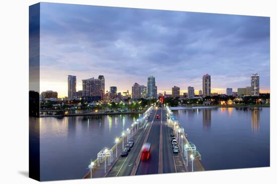 Florida, Saint Petersburg, Skyline, Tampa Bay, Pier, Pinellas County-John Coletti-Premier Image Canvas