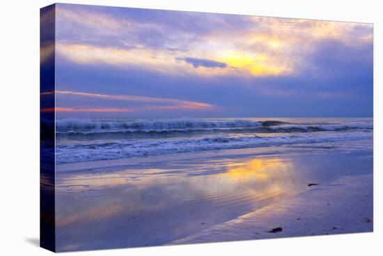 Florida, Sarasota, Crescent Beach, Siesta Key, Sunset over Ocean-Bernard Friel-Premier Image Canvas