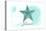 Florida - Starfish - Teal - Coastal Icon-Lantern Press-Stretched Canvas